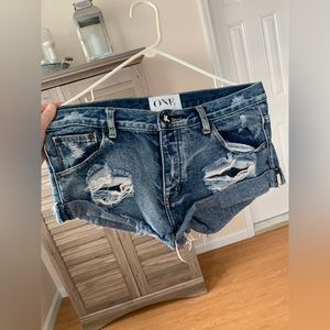 One teaspoon bandit Jean shorts